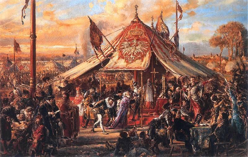 Jan Matejko The Republic at Zenith of Power. Golden Liberty. Election A.D. 1573. Norge oil painting art
